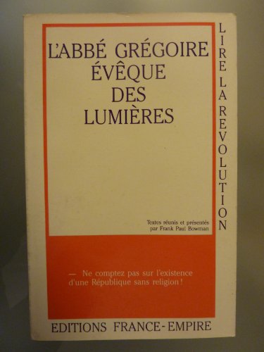 Stock image for L'Abb Grgoire, vque des Lumires for sale by Ammareal