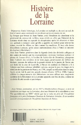 9782704807413: Histoire de la Lorraine