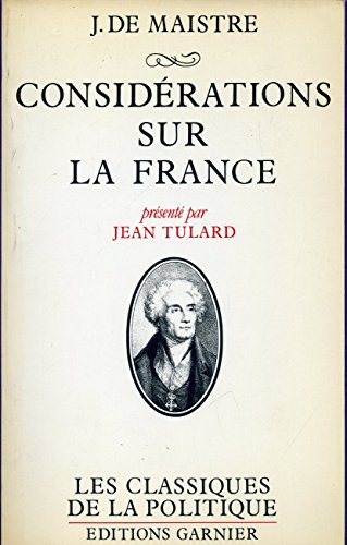 Beispielbild fr Considrations sur la France. zum Verkauf von AUSONE