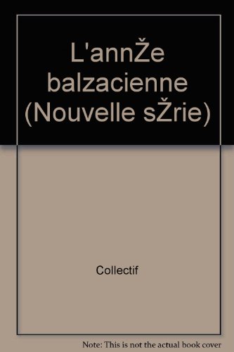 L'année balzacienne