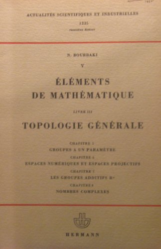 Topologie générale (Éléments de mathématique) - Bourbaki, Nicolas