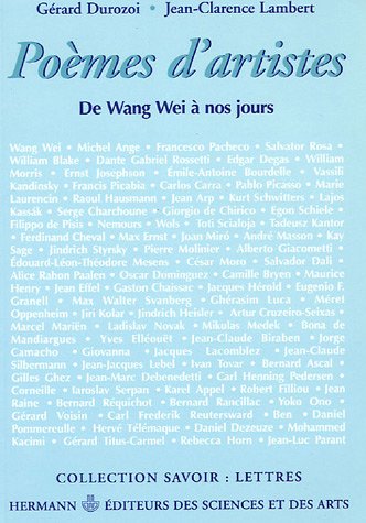 Stock image for Pomes d'artistes : De Wang Wei  nos jours for sale by Ammareal