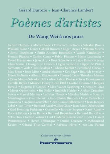 Stock image for Pomes d'artistes : De Wang Wei  nos jours for sale by Ammareal