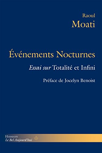 Beispielbild fr Evnements nocturnes : Essai sur Totalit et infini zum Verkauf von Revaluation Books