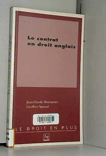 Stock image for Le contrat en droit anglais (DROIT EN PLUS) for sale by Hawking Books