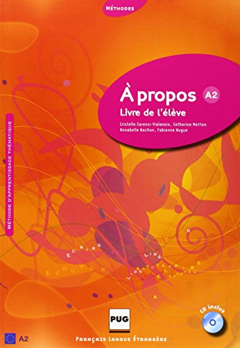 Stock image for A propos A2 : Livre de l'eleve (1CD audio) (French Edition) for sale by Better World Books