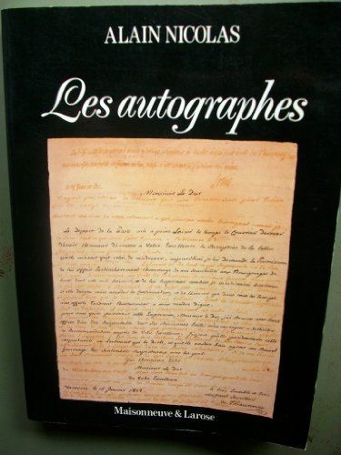 Imagen de archivo de Les Autographes a la venta por Marlis Herterich