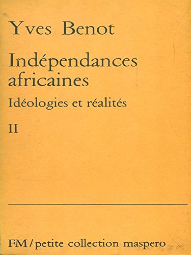 Imagen de archivo de Indpendances africaines a la venta por medimops