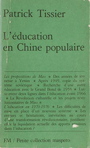 Beispielbild fr L'ducation en Chine populaire zum Verkauf von medimops