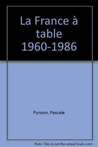 9782707116789: La France  table 1960-1986