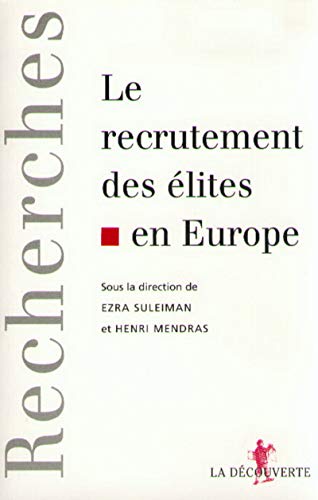 Stock image for Le Recrutement Des lites En Europe for sale by RECYCLIVRE