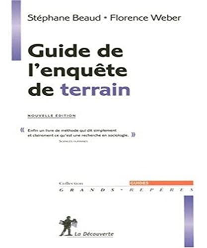 Beispielbild fr Guide de l'enqute de terrain zum Verkauf von medimops