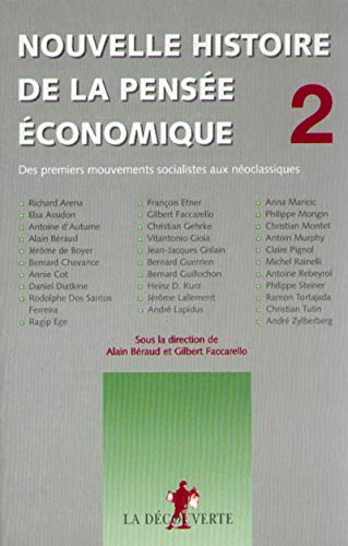 9782707132246: Nouvelle histoire de la pense conomique - tome 2 (02): Tome 2, Des premiers mouvements socialistes aux noclassiques