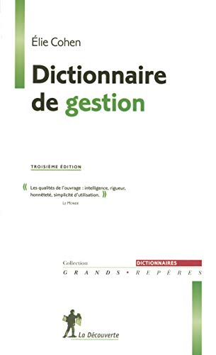 9782707135483: Dictionnaire De Gestion. 3eme Edition