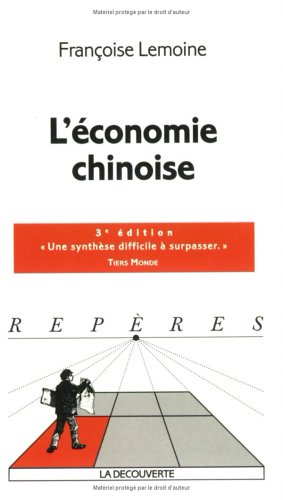 Stock image for L'économie chinoise for sale by medimops