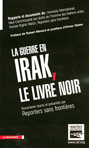 Stock image for la guerre en irak, le livre noir for sale by Better World Books