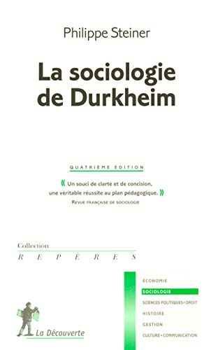 9782707147257: La sociologie de Durkheim