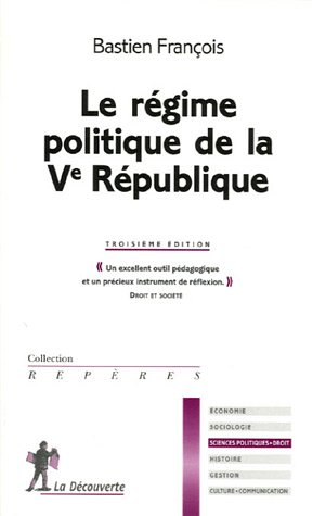 Imagen de archivo de Le rgime politique de la Ve Rpublique a la venta por medimops