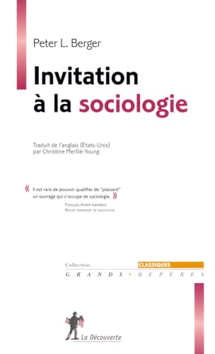 9782707149237: INVITATION A LA SOCIOLOGIE