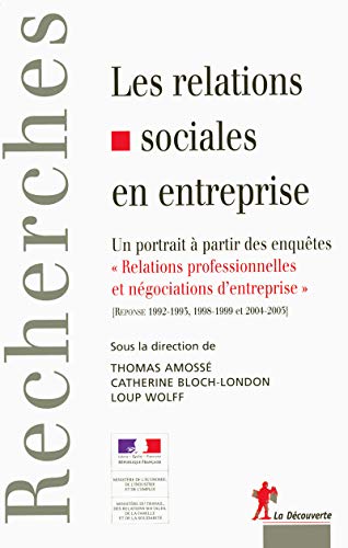 Stock image for Les relations sociales en entreprise for sale by Ammareal