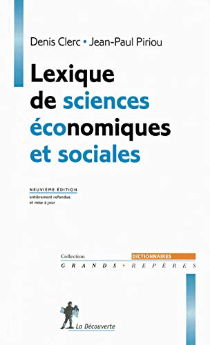 Imagen de archivo de Lexique de sciences conomiques et sociales a la venta por books-livres11.com