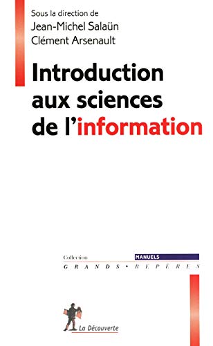 Beispielbild fr Introduction aux sciences de l'information zum Verkauf von medimops