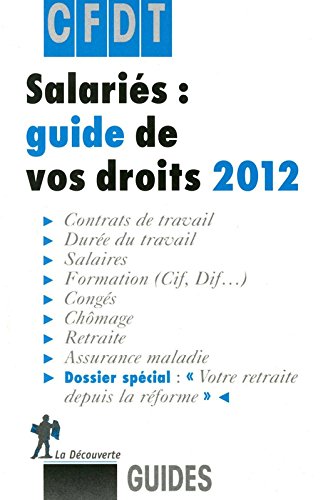 Beispielbild fr SALARIES GUIDE VOS DROITS 2012 zum Verkauf von Ammareal