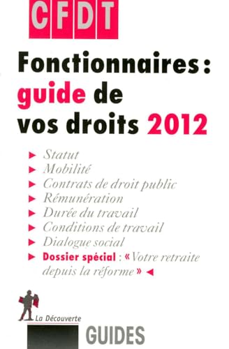 Beispielbild fr FONCTIONNAIRES GUIDE DROITS 12 zum Verkauf von Ammareal