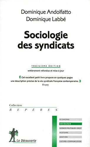 Stock image for Sociologie des syndicats for sale by medimops
