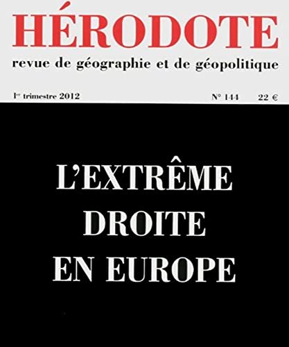 Stock image for Hrodote, N 144, 1er trimestr : L'extrme droite en Europe for sale by medimops