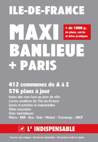 Beispielbild fr Plan de ville : Maxi banlieue de Paris zum Verkauf von medimops