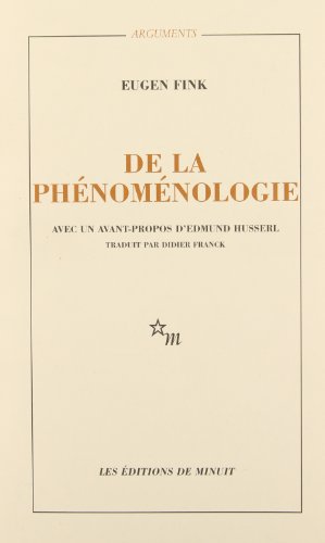 Stock image for De la Phnomnologie for sale by Twice Sold Tales, Capitol Hill