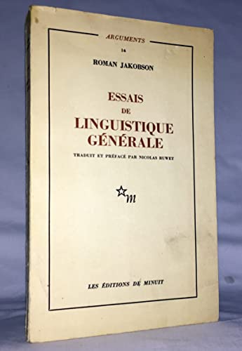 Imagen de archivo de Essais de linguistique g?n?rale a la venta por Better World Books