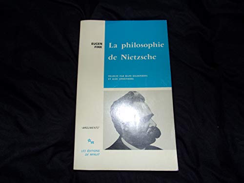 Stock image for La philosophie de Nietzsche. Collection : Arguments. for sale by AUSONE
