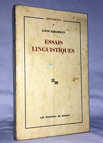 9782707302892: Essais linguistiques