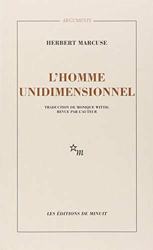 Beispielbild fr Homme unidimensionnel : etude sur l'idologie de la societe industrielle zum Verkauf von Revaluation Books