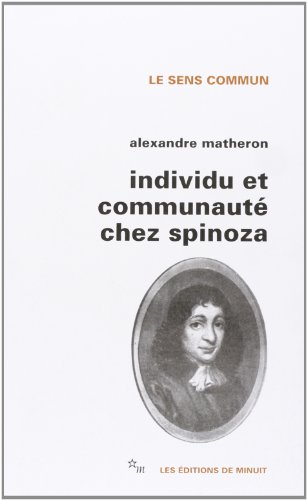 Stock image for Individu et communaut chez Spinoza for sale by Book Deals