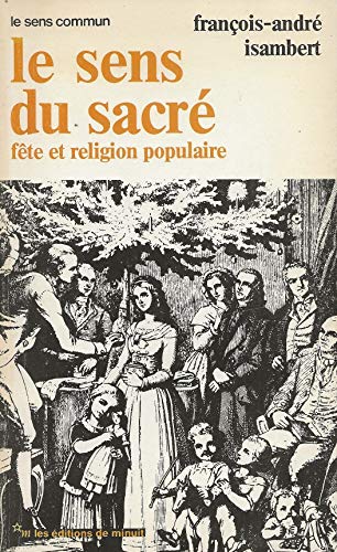 9782707306272: Sens du sacr: Fte et religion populaire