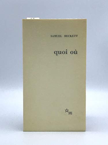 Imagen de archivo de Quoi Ou a la venta por Sanctuary Books, A.B.A.A.