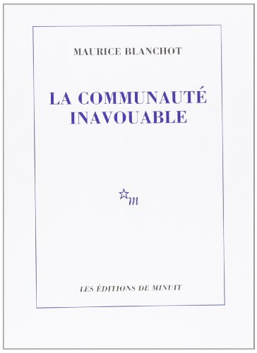 Stock image for Communaute Inavouable for sale by Better World Books