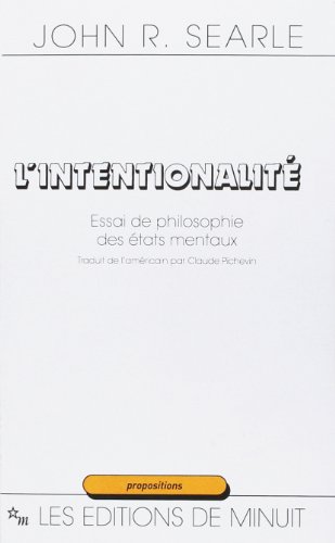 Stock image for L'intentionalit : Essai De Philosophie Des tats Mentaux for sale by RECYCLIVRE
