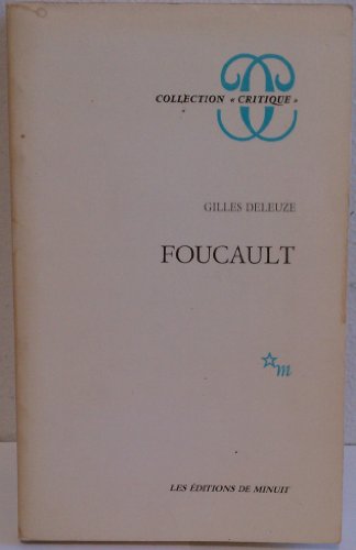 Stock image for Foucault (Collection "Critique") for sale by Better World Books