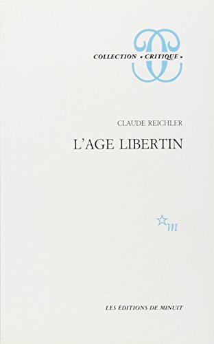 Stock image for L' ge libertin for sale by LIVREAUTRESORSAS