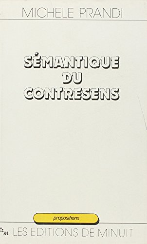 Beispielbild fr Smantique du contresens zum Verkauf von Gallix