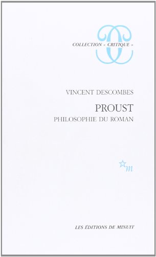 9782707311450: Proust: Philosophie du roman