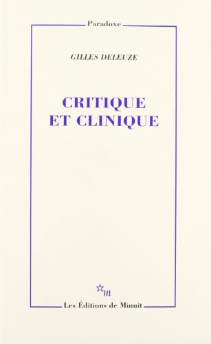 Critique et clinique