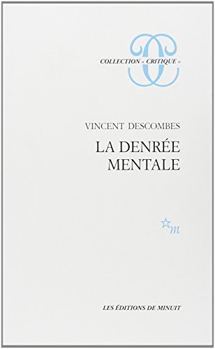 Beispielbild fr La denree mentale (Collection "Critique") (French Edition) zum Verkauf von Ergodebooks