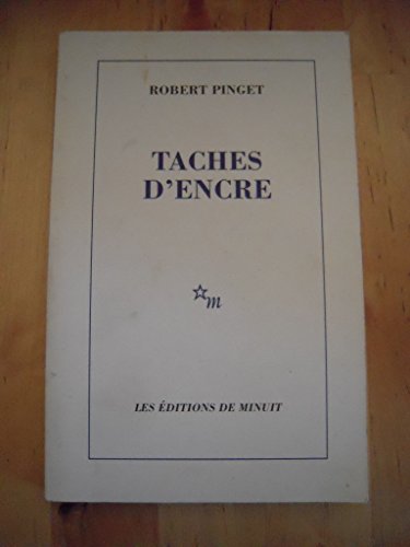 Taches d'encre (9782707315922) by Pinget, Robert