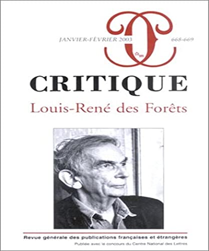 9782707318169: Critique 668-669 Louis Ren des Forts