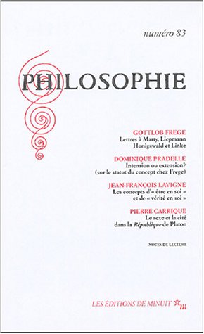 Stock image for Philosophie, N 83, Septembre 200 : for sale by Revaluation Books